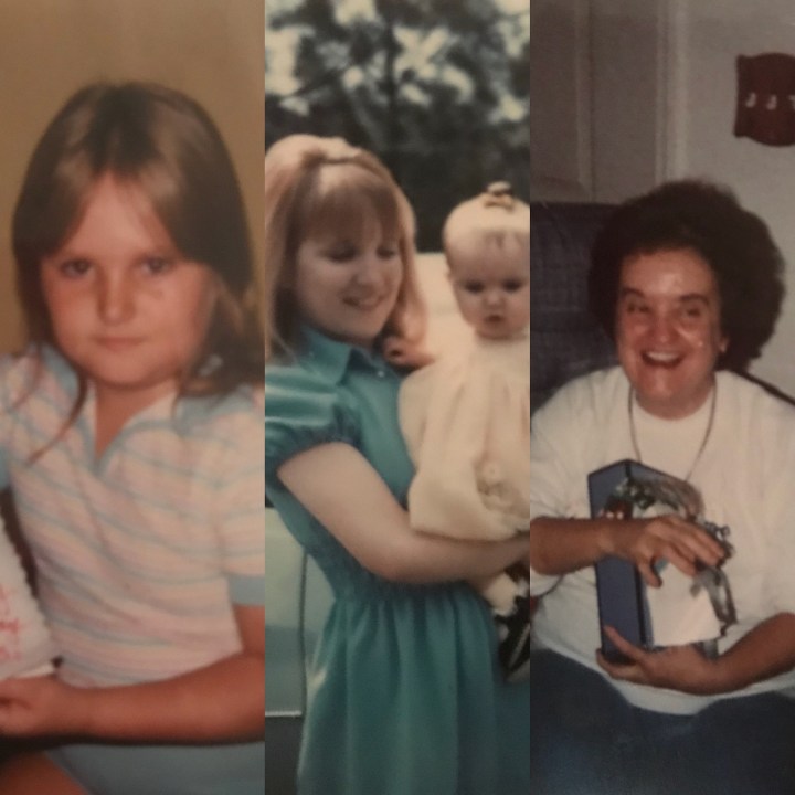 me and mom and grandma